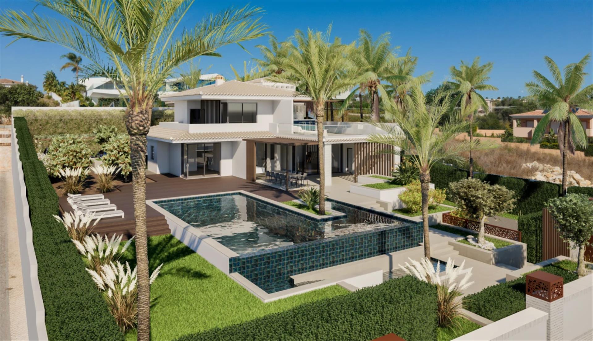 Remarkable villa with swimming pool, garden and sea view