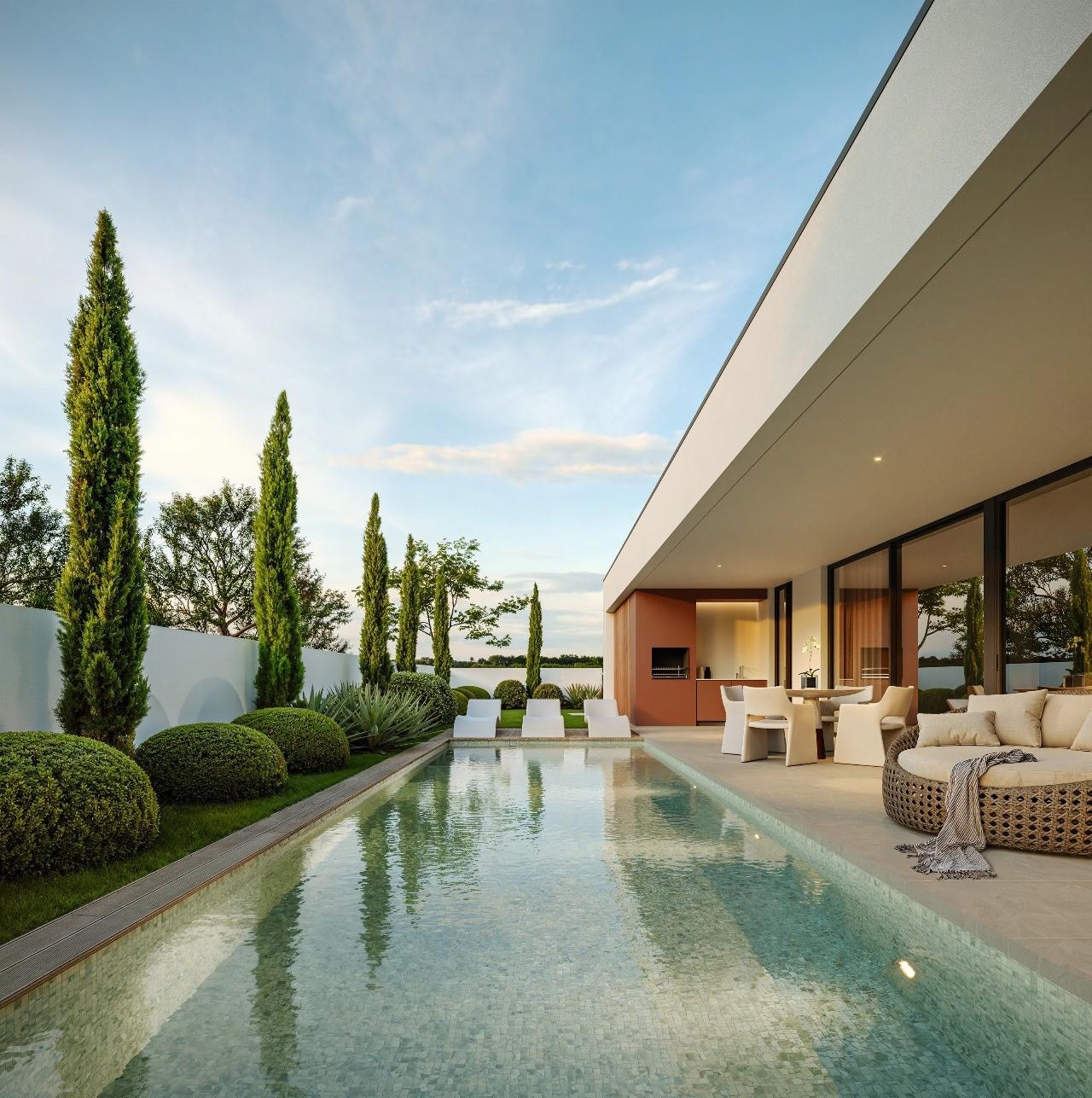 Marvellous modern villa with pool and large garden