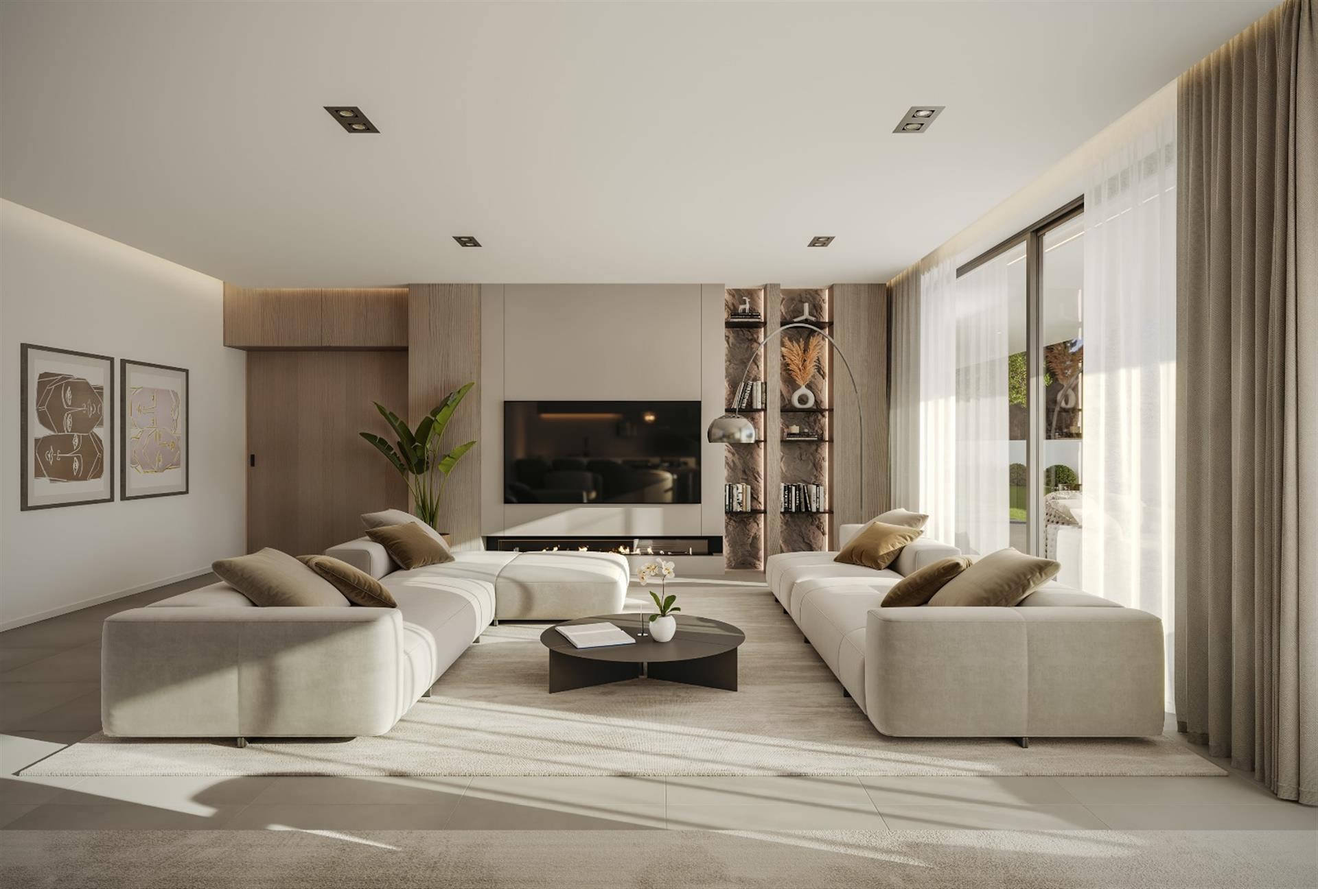Marvellous modern villa with pool and large garden