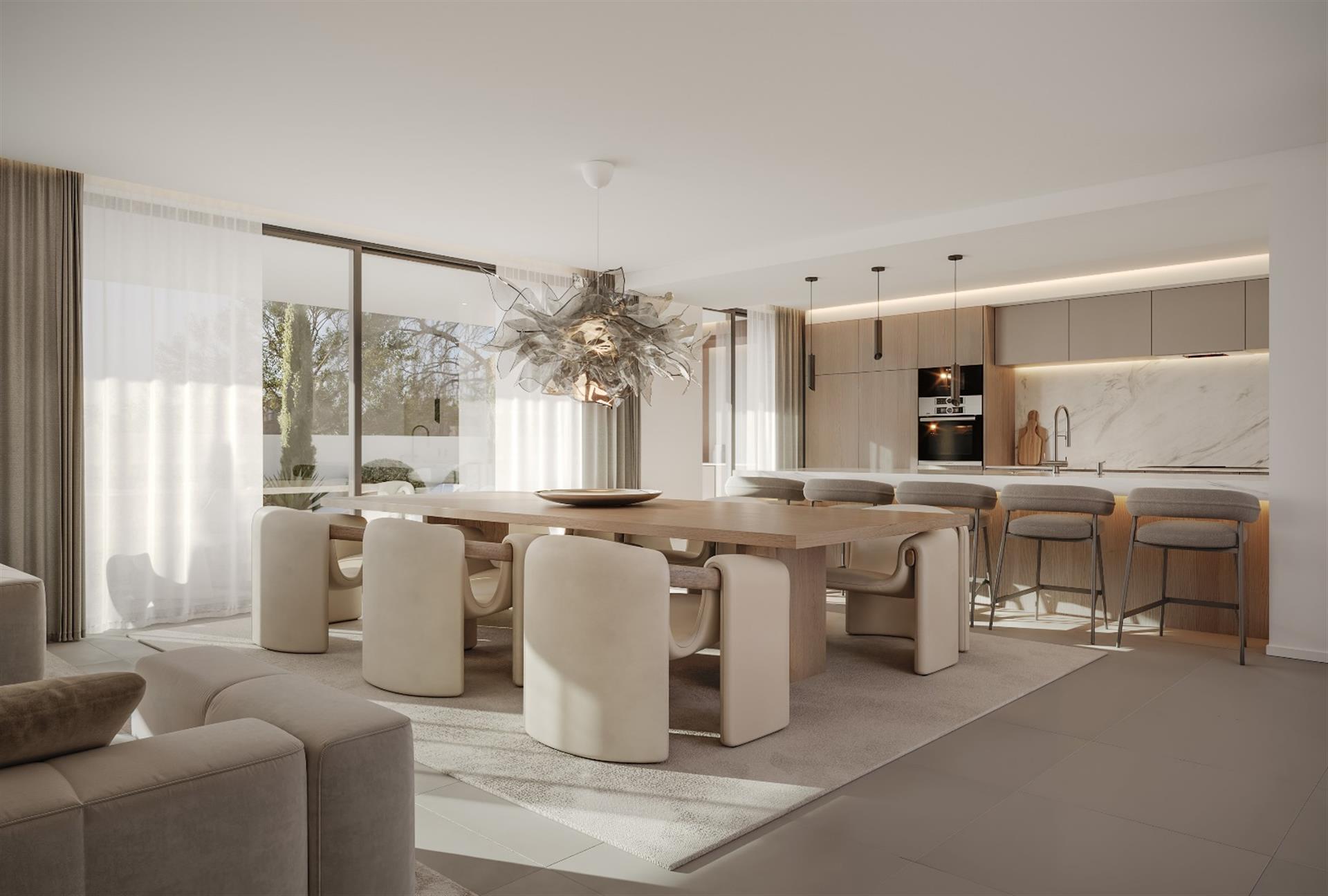 Marvellous modern villa with pool and large garden