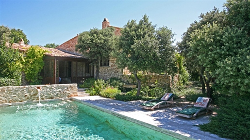 Charmant huis met bijgebouw en zwembad op 2 stappen van het dorp Gordes