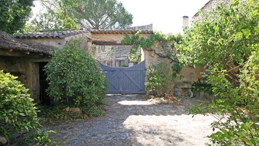 In Gordes, Hamlet House With Courtyard And Small Garden