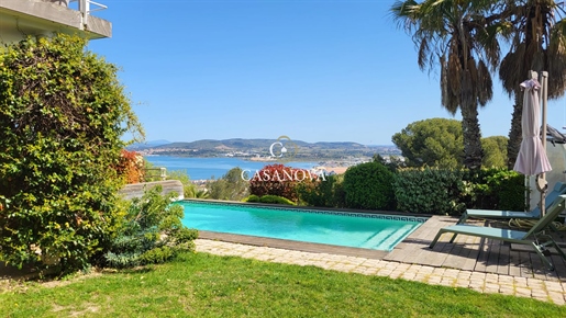 Villa in Sète met uitzicht op zee en de vijver