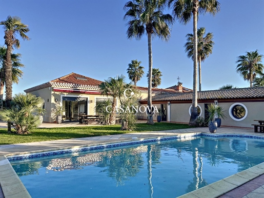 Grau d'Agde - Villa 167 m2 - 5 chambres - terrain 1 200 m2 - piscine