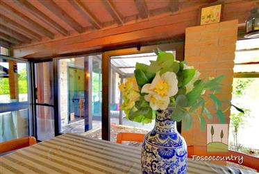  Country house with land, for sale in panoramic position near Rivalto, Tuscany