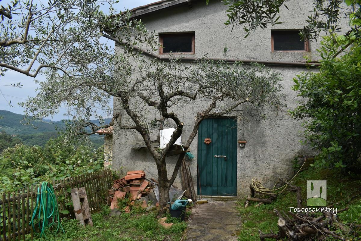 Country house portion for sale near Lucca, with garden and views