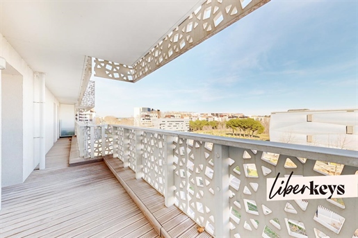 Mooie T3 64 m² met uitzicht op de wolkenhaven Marianne terras + parkeerplaats 312.000€