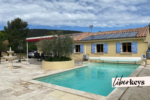 Single storey villa 7 rooms ~200m² with swimming pool + outbuildings on 4160m² in Plan-d'Aups