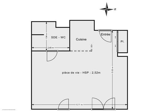 Appartement 1 pièce | Garage