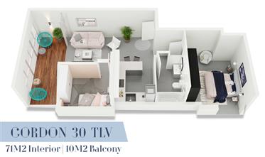 דירה יוקרתית בפרוייקט גורדון 30 - סותבי'ס ישראל נדל"ן בינלאומי