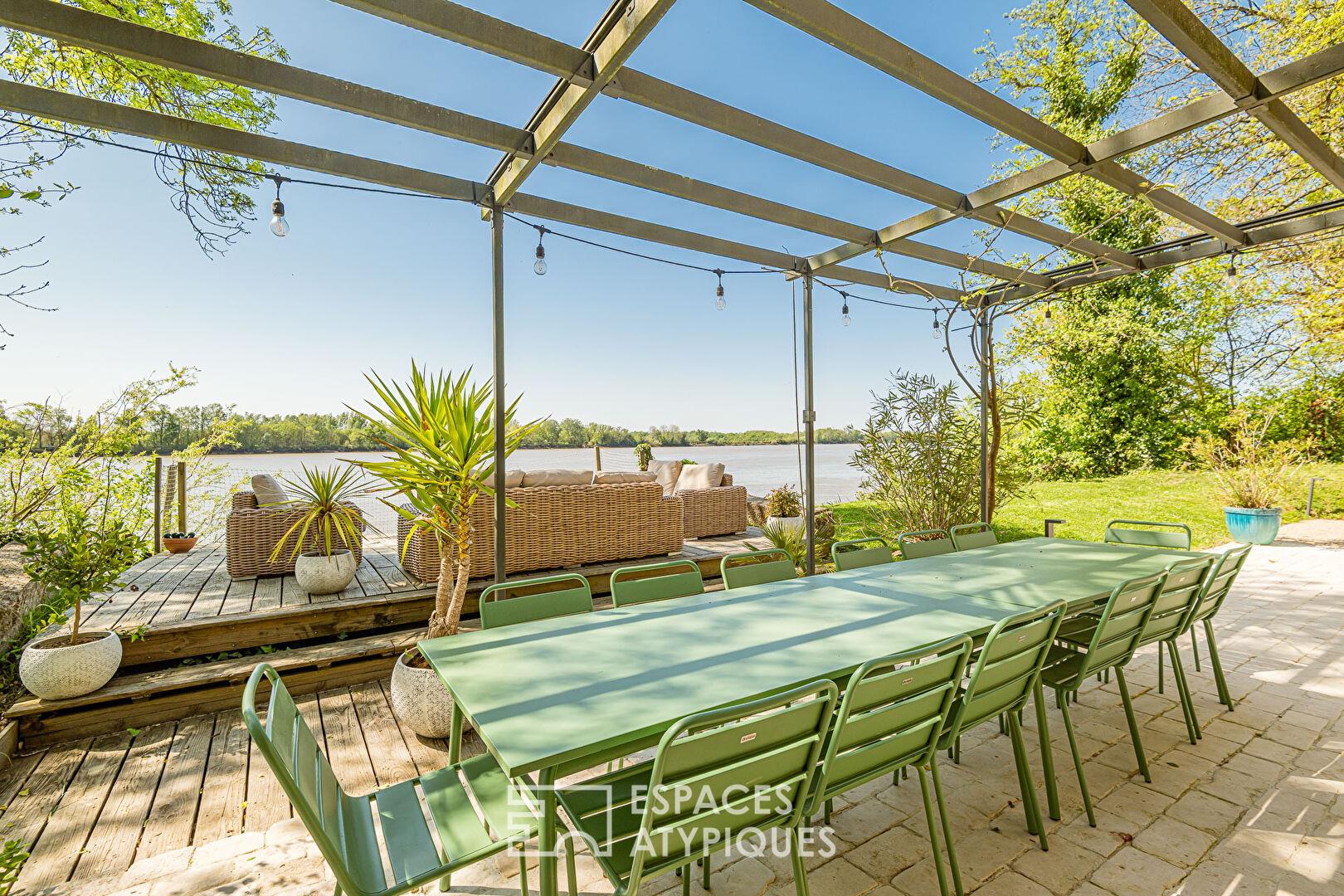 Large house with incredible charm on the riverbank