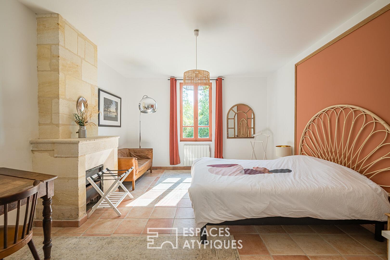 Large house with incredible charm on the riverbank