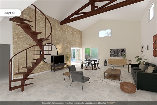 Fargues Saint Hilaire - Stone House - 250 M2 Living Room