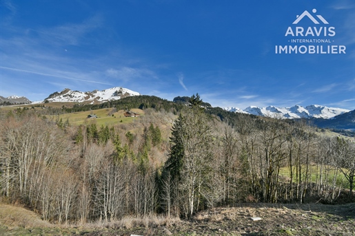 Magnificent plot of land facing the Aravis with planning permission
