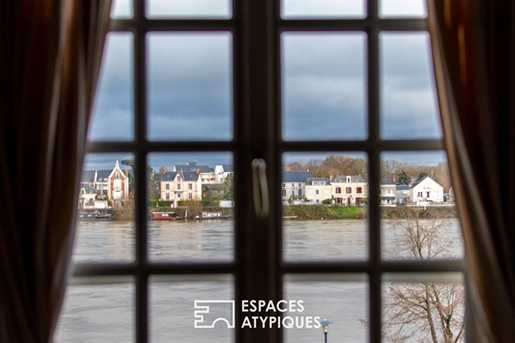 Charmerende hus i hjertet af byen med udsigt over Loire