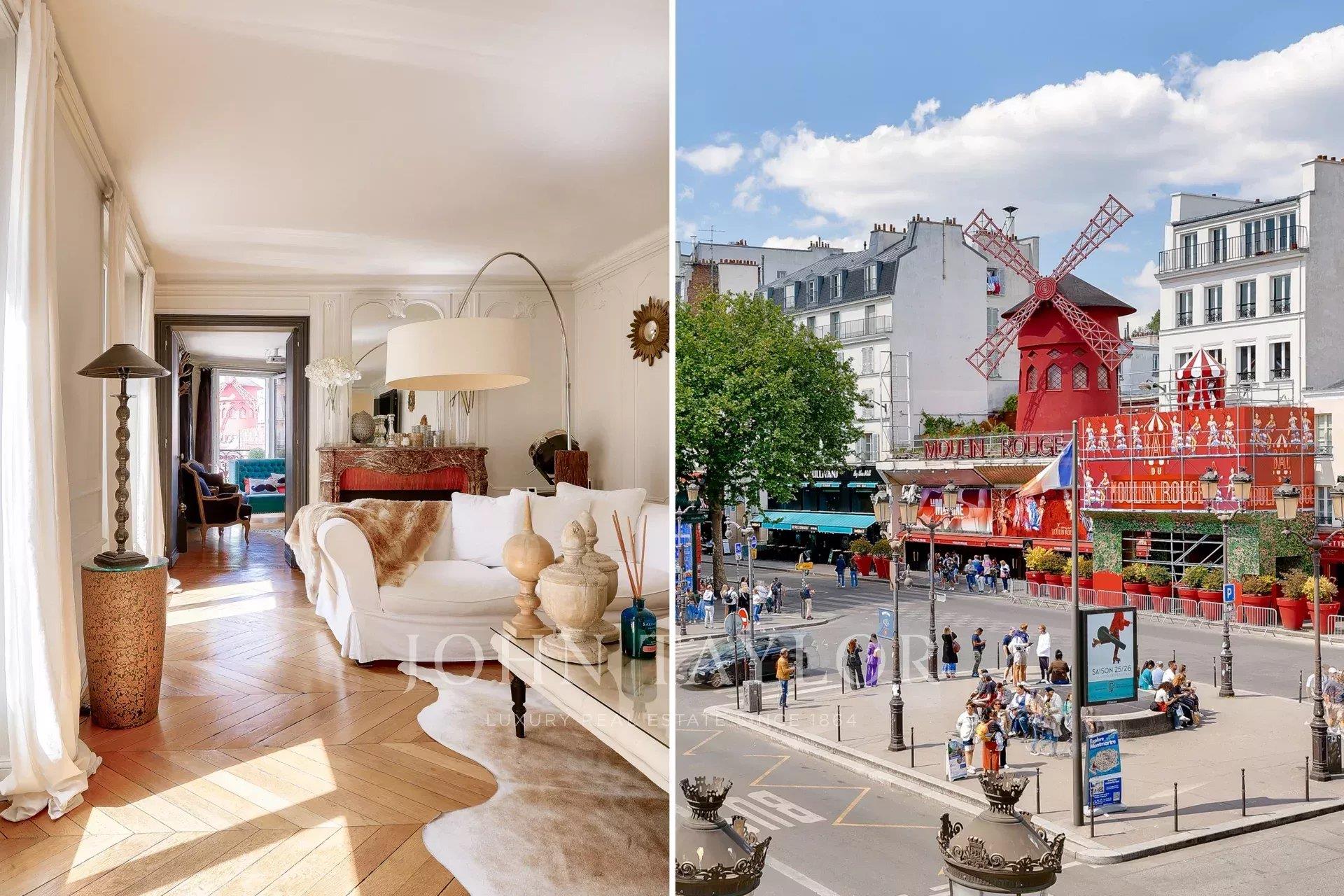 Beautiful apartment with magnificent views of the Moulin Rouge