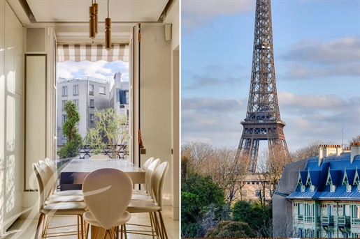 Uitzonderlijk appartement met uitzicht op de Eiffeltoren