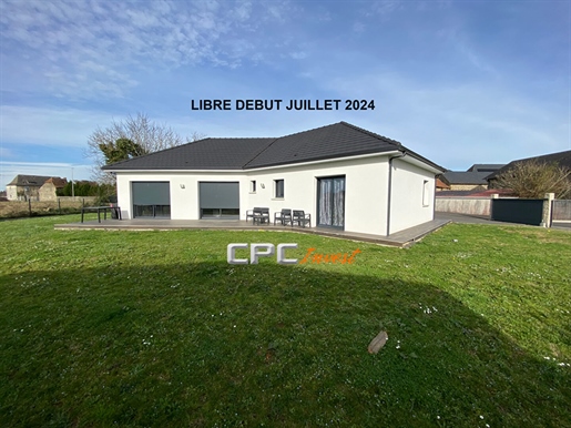 Pardies: New house (2022) on one level 116 m² on land of 1000 m²