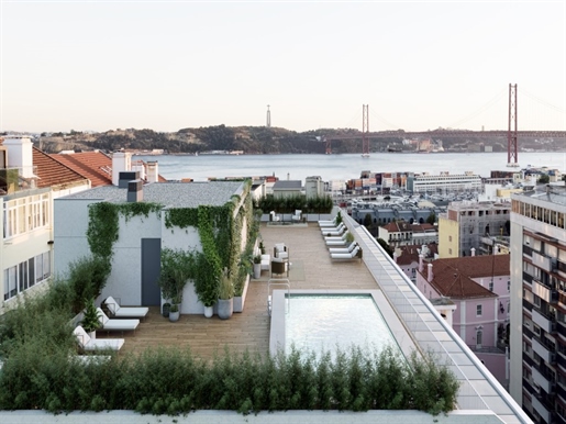 Apartamento T2 no Infante Residences com terraço I Lisboa