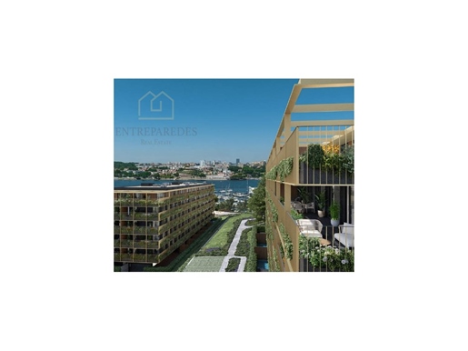Excelente apartamento T3 com terraço 23.8m2 para comprar junto a Marina da Afurada - Vng- Porto