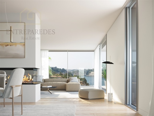 Maison duplex T4 de luxe de 4 chambres à acheter, avec jardin/terrasse de 146 m2, vue sur la rivière