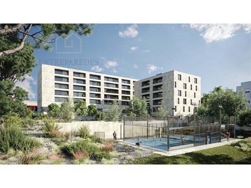 Apartamento de 3 dormitorios con balcón y garaje en urbanización cerrada - Le Parc - Canidelo- Porto