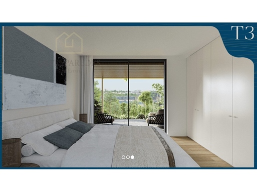 Excelente apartamento T3 com terraço 81m2 para comprar junto a Marina da Afurada - Vng- Porto