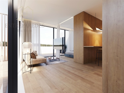 Achetez un appartement 1 chambre avec terrasse 60m2 à São João da Madeira ! Communauté fermée Eco Vi