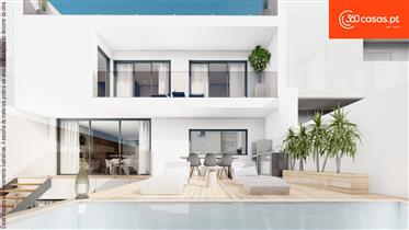 Neue T4+1 moderne Villa zum Verkauf mit Swimmingpool in Gambelas, Faro