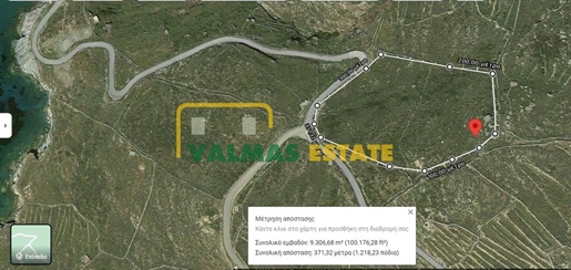 (À vendre) Parcelle de terrain utilisable || Cyclades/Andros Chora - 9.305 m², 250.000€