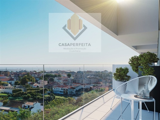New Luxurious T2 Apartment with Balcony, Garage Space and Storage - Leça da Palmeira