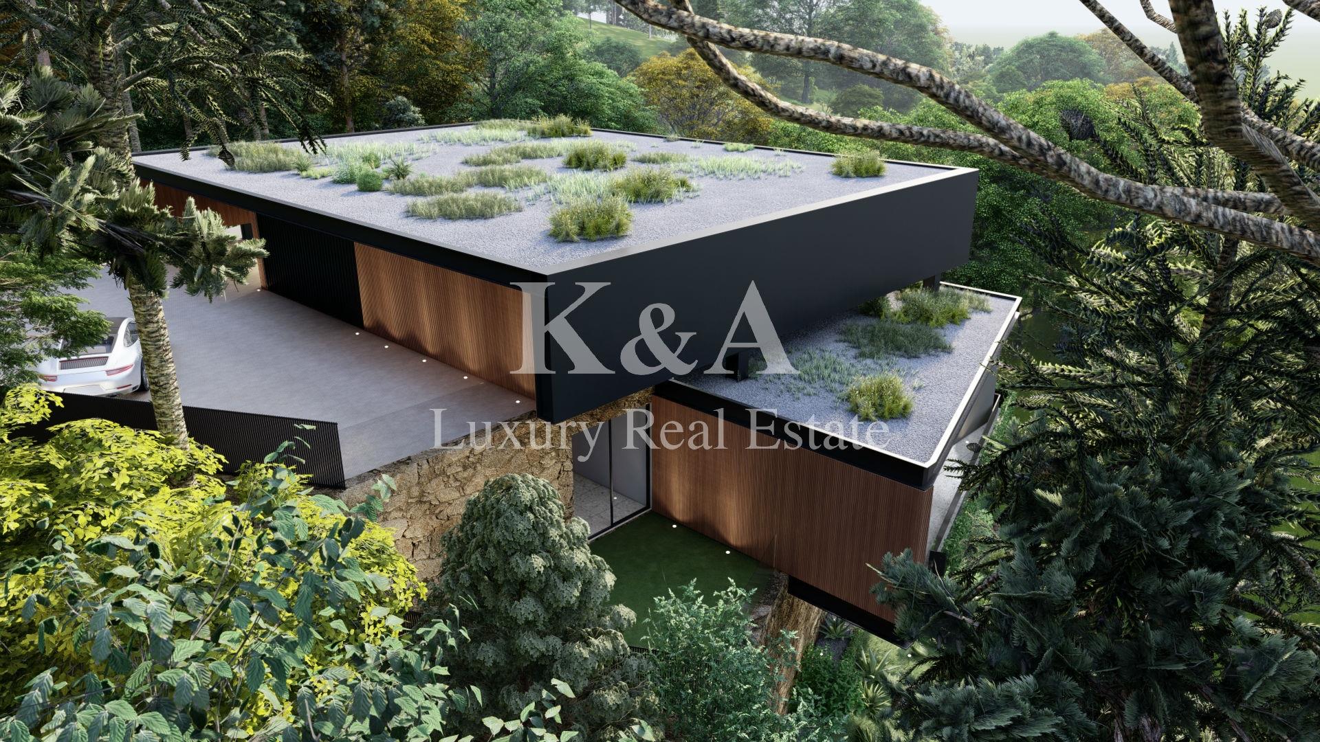 Plot with design for a luxury villa, with views of the Douro River.