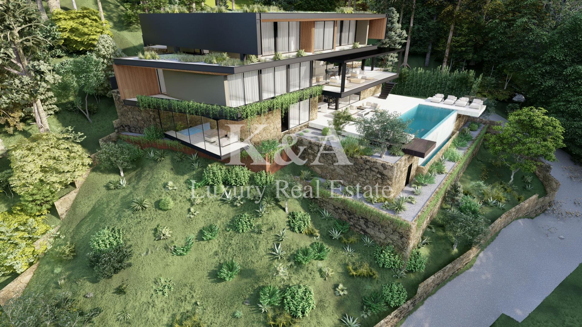 Plot with design for a luxury villa, with views of the Douro River.