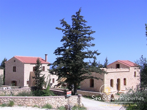 Two Magnificent Stone Houses with Sea View in Melidoni