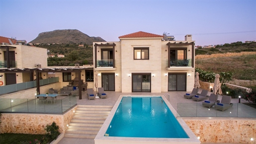 A 3-bedroom luxury stone villa with stunning views at Plaka, Apokoronas