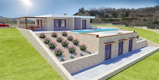Une villa moderne avec piscine à Almyrida