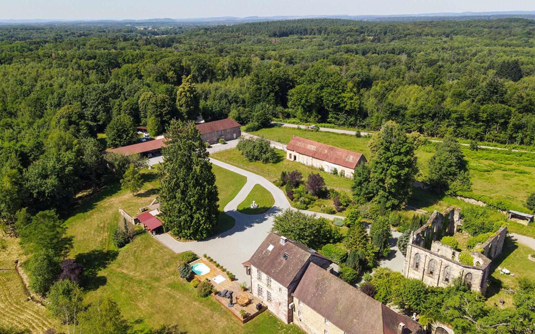 Maison de maître avec gîte et étang à Lure