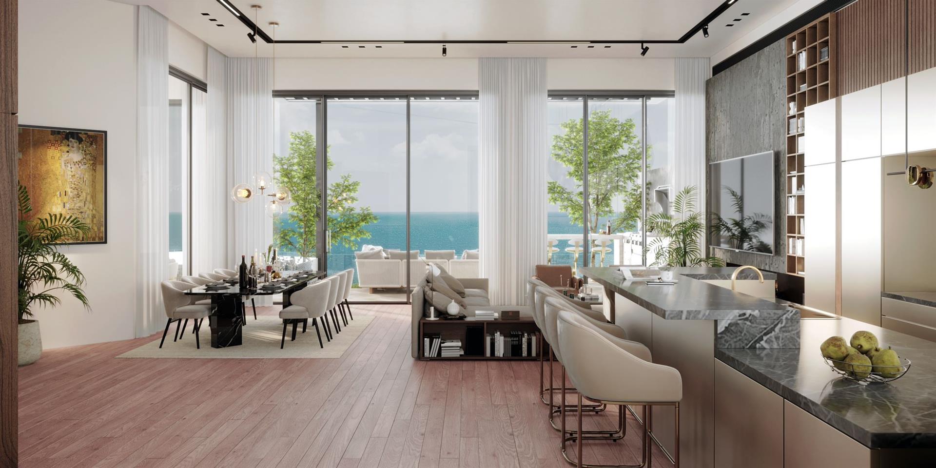 Penthouse For Sale On The Sea In Netanya With Pool 