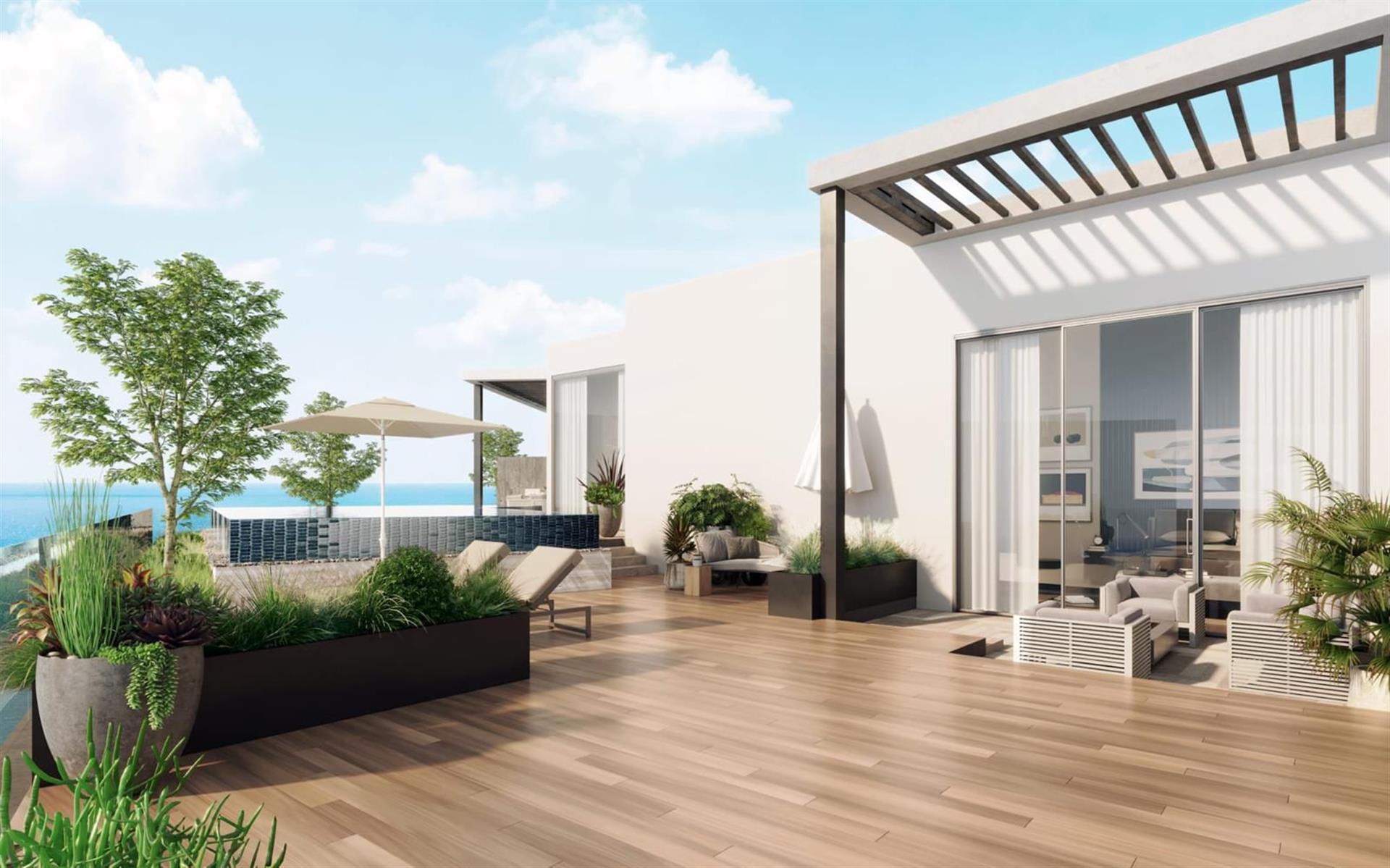 Penthouse For Sale On The Sea In Netanya With Pool 