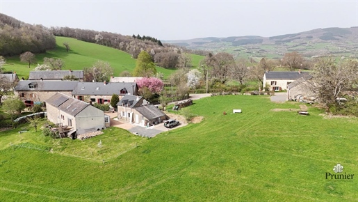 Oude boerderij en bijgebouwen te koop op 1 ha 53 met vrij uitzicht