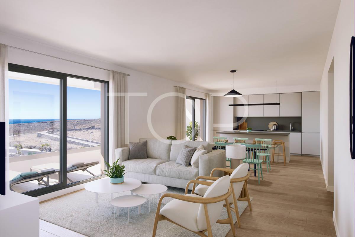 Exclusive brand new two-bedroom apartment with garden in Ancor Ii in Abades, Tenerife