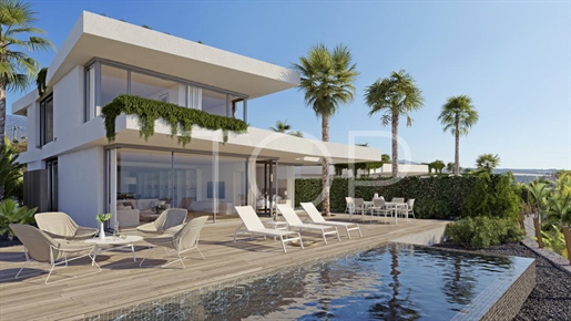 Moderne nieuwbouw villa met zeezicht in Golf Costa Adeje