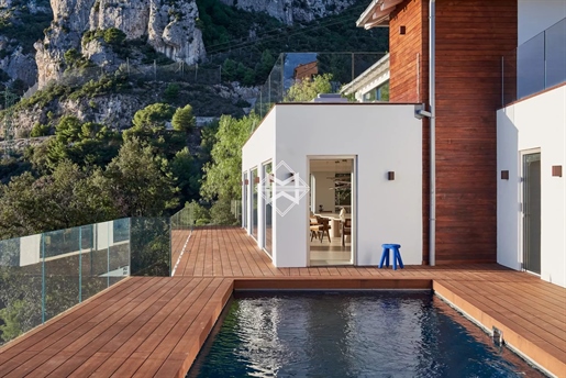Villa avec vue panoramique sur la mer et Monaco