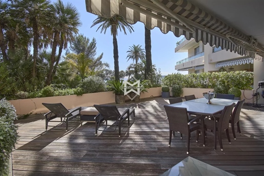 Magnifico livello del giardino di Cannes Palm Beach