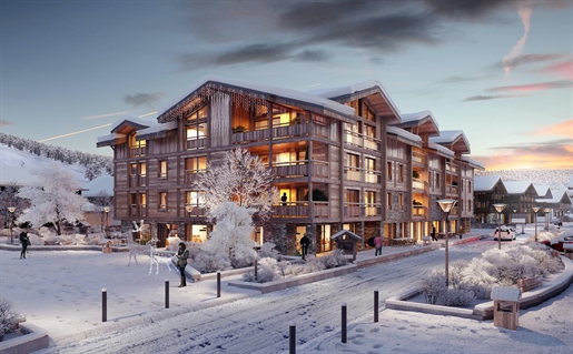 4 bedroom off plan apartments in centre of Les Gets 1 minute walk to Chavannes snow front
