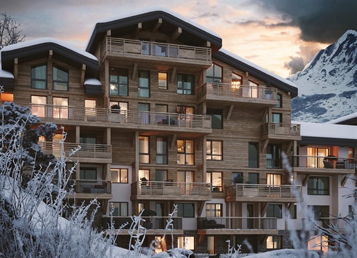 Luxury 3 bedroom apartments for sale in Val d'Isere 350m from the Solaise lift