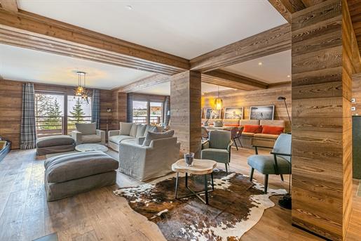 4 bedroom ski in and out resale apartment for sale in Meribel's Rond Point area