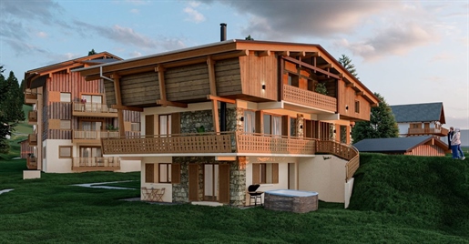 Off plan 5 bedroom duplex apartment with own direct access in the centre of Praz sur Arly (A)