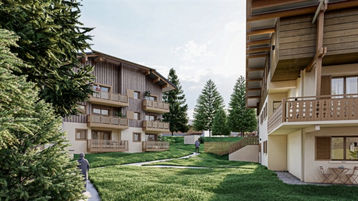 Off plan 5 bedroom duplex apartment with own direct access in the centre of Praz sur Arly (A)