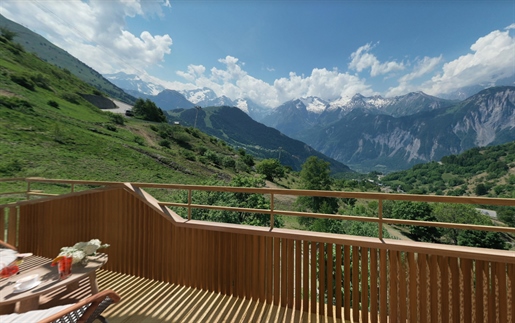 Ski in and out 2 double bedroom off plan apartments for sale in Alpe d'Huez (A)